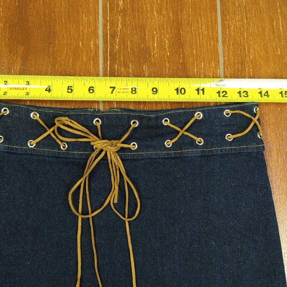 SOLD!!!!Vintage Cello Jean Mini Skirt Size Small - Picture 12 of 15